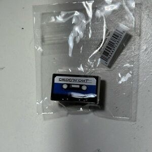 CROCS Black and Silver Cassette charm